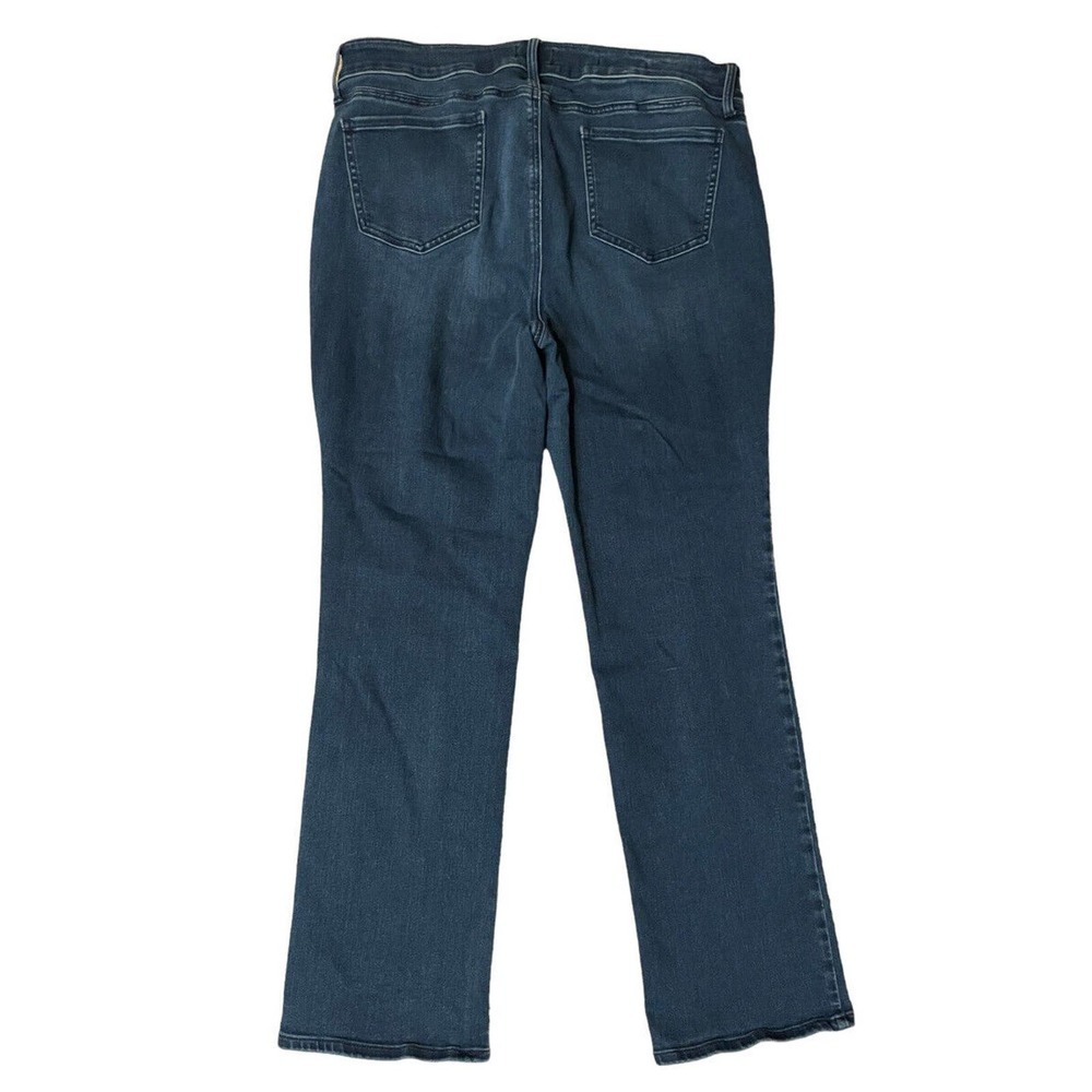 NYDJ Marilyn Straight Leg Jeans Women's Size 16 Stretch Dark Wash Denim - Picture 4 of 8